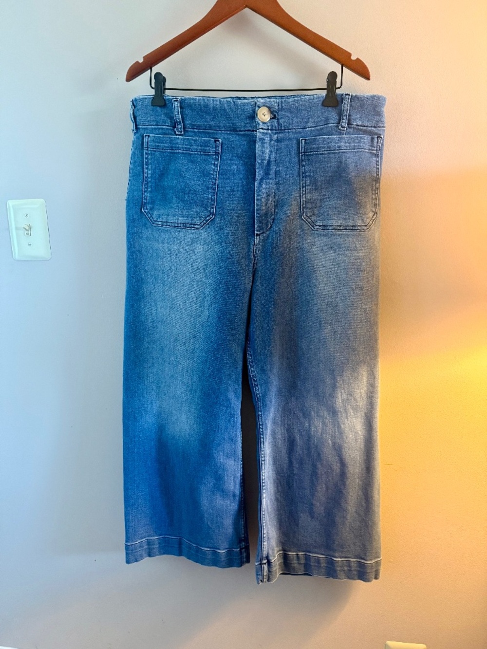 Anthropology Crop Wide Leg Jeans Maeve size 34